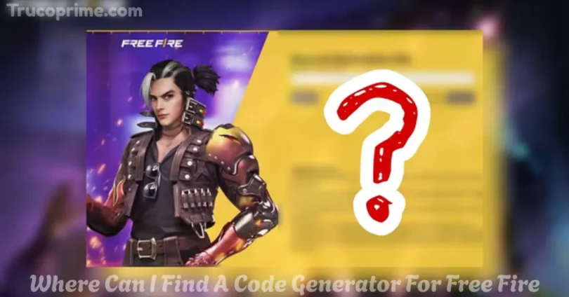 where can i find a code generator for free fire